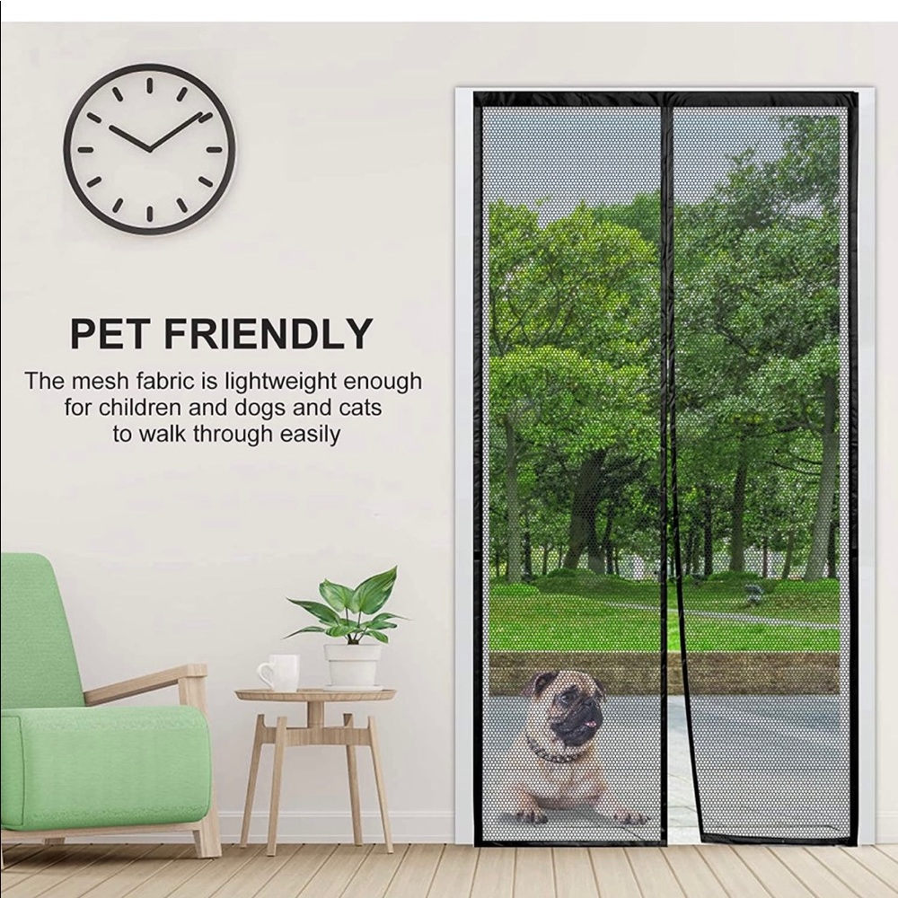 Magnetic screen door